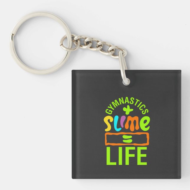 Porte-clefs Gymnastique et slime (Devant)