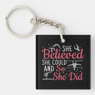Porte-clefs Gymnastique féminine - Elle Croyait Qu'Elle Pourra