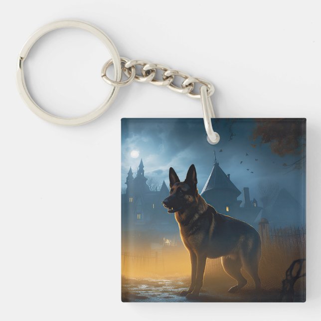 Porte-clefs Halloween allemand mouton effrayant (Devant)