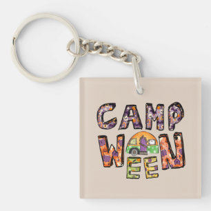 Porte-clefs Halloween Camping Jeu de mots