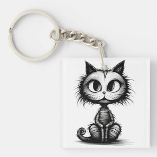 Porte-clefs Halloween Chat #4 Art numérique