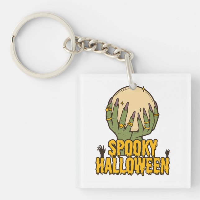 Porte-clefs halloween effrayant (Devant)