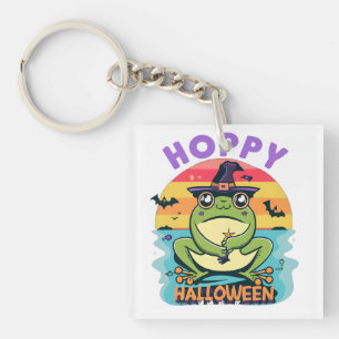 Porte-clefs Halloween Hoppy, adorable grenouille caricaturale