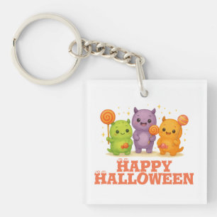 Porte-clefs Halloween Kawaii Monsters & Lollipops