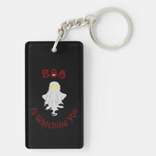 Porte-clefs Halloween Porte - clé acrylique Boo Vous Regarde
