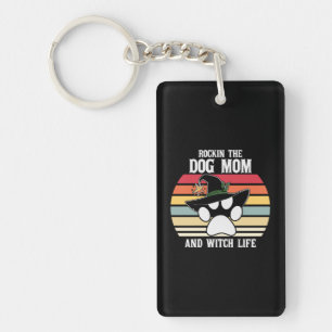 Porte-clefs Halloween Rockin the Dog Mama and Witch Life Xmas
