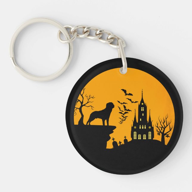 Porte-clefs Halloween Rottweiler (Devant)