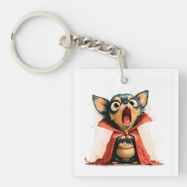 Porte-clefs Halloween vampire bizarre (Devant)
