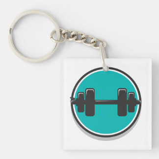 Porte-clefs Haltère