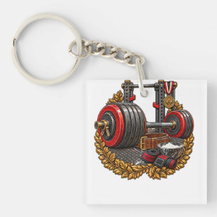 Porte-clefs Haltère de musculation lourde-Gym d'entraînement e
