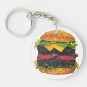 Porte-clefs Hamburger de luxe double au fromage