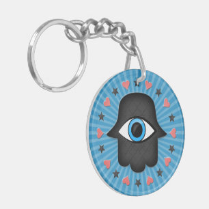 Porte-clefs hamsa khamsa Œil dans la main de la déesse