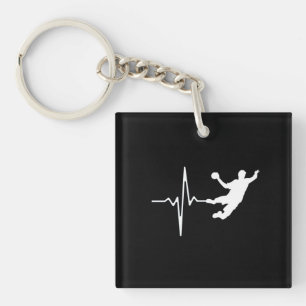 Porte-clefs Handball - Handball Player Heartbeat