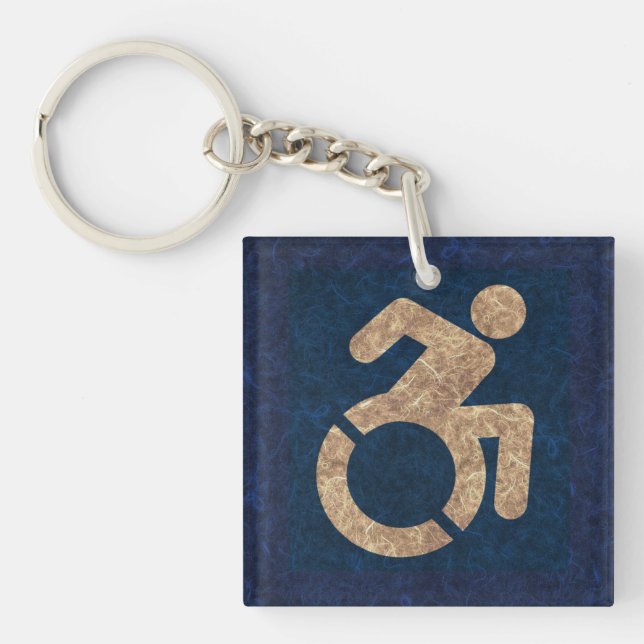 Porte-clefs Handicap Texté (Devant)