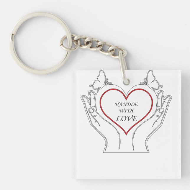 Porte-clefs Handle With Love (Devant)