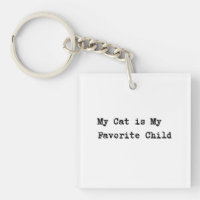 Handwritten-Style Text "My Cat is My Favorite Chil