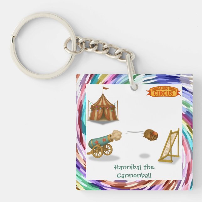 Porte-clefs Hannibal le boulet de canon (Devant)