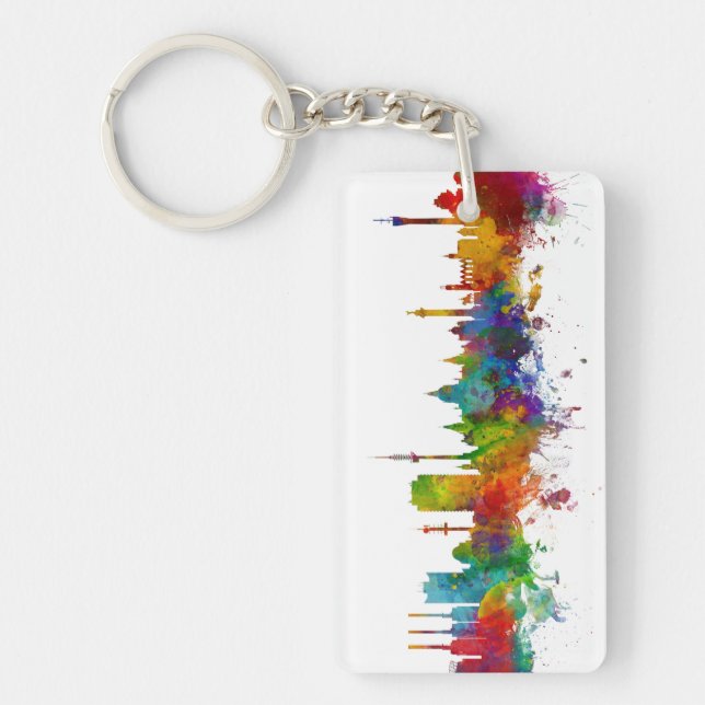 Porte-clefs Hanovre Allemagne Skyline (Devant)