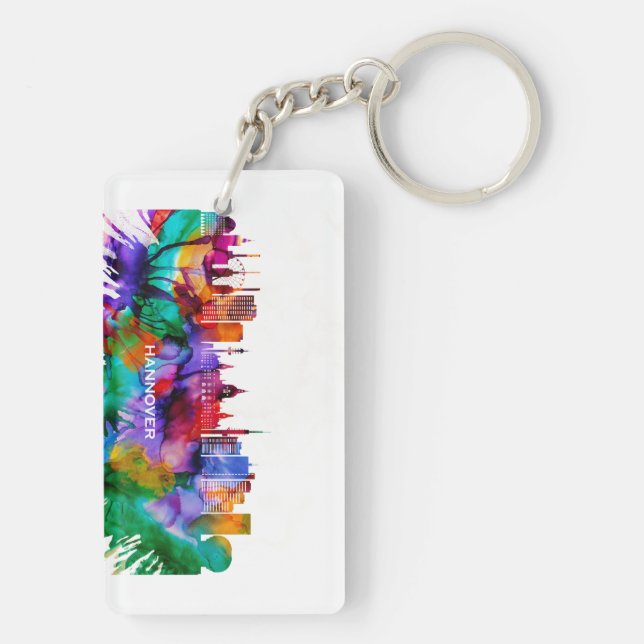 Porte-clefs Hanovre Skyline (Dos)