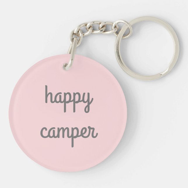 Porte-clefs HAPPER CAMPER RV Motorhome Camper PERSONNALISÉ (Dos)