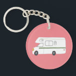 Porte-clefs HAPPER CAMPER RV Motorhome Camper PERSONNALISÉ<br><div class="desc">Customisez ce porte - clé mignon avec votre propre texte,  votre nom ou tout ce que vous voulez. Préparez-vous à votre voyage en voiture avec ce design de camping-car,  dessiné à la main par moi pour vous ! Consultez ma boutique pour trouver beaucoup d'autres articles correspondants !</div>