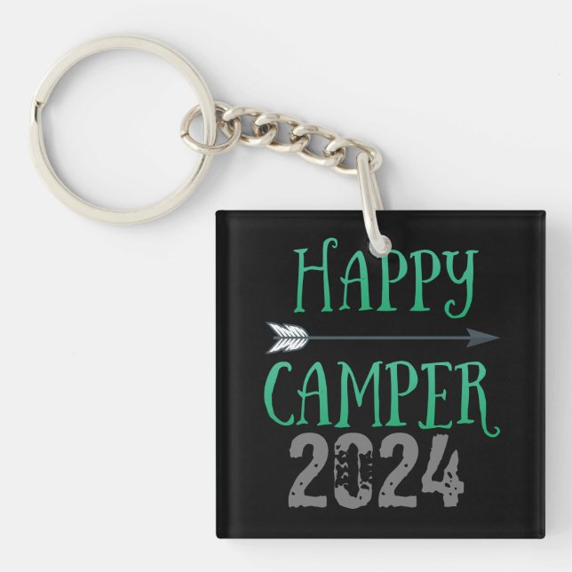 Porte-clefs Happy Camper (Devant)