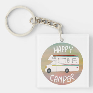Porte-clefs Happy Camper Rainbow RV Sunset Motorhome RV