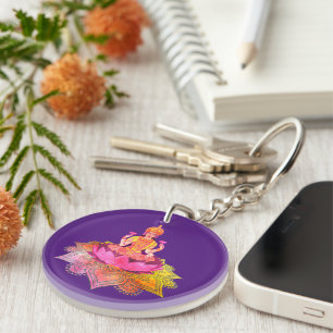 Porte-clefs Happy Diwali - Deepalavi Lakshmi Goddess 4