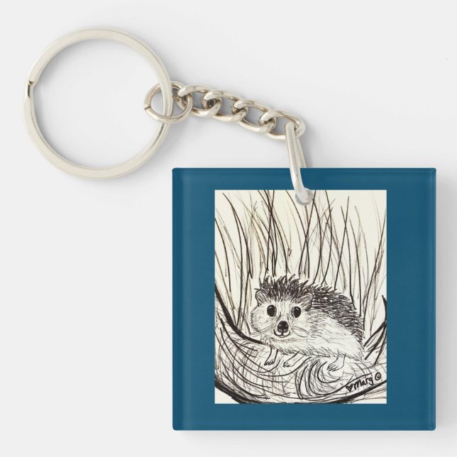 Porte-clefs Happy Little Hedgehog (Devant)