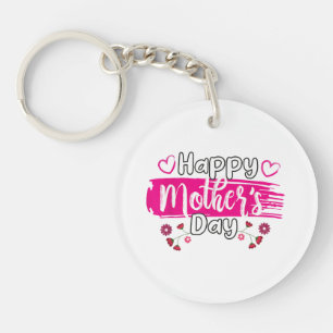 Porte-clefs Happy Mother's Day 2025 Tshirt pour Femmes Maman G