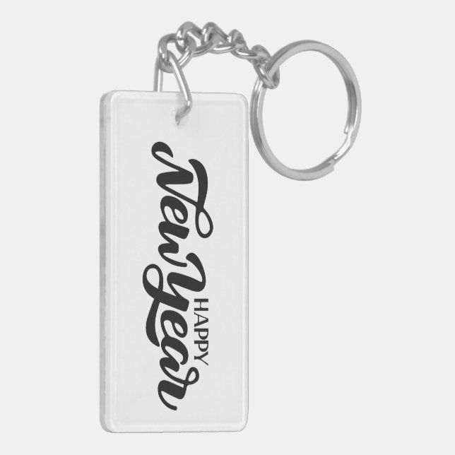 Porte-clefs Happy New Year (Dos gauche)