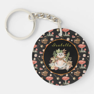 Porte-clefs Happy Raccoon Personnaliser Texte et Porte - clé c