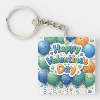 Porte-clefs Happy Valentine’s Day Keychain | Romantic Love Key