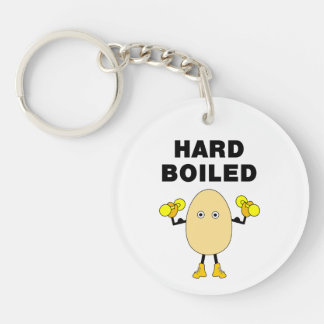Porte-clefs Hard Boiled Egghead Text