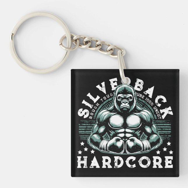 PORTE-CLEFS HARDCORE SILVERBACK GORILLA (Devant)