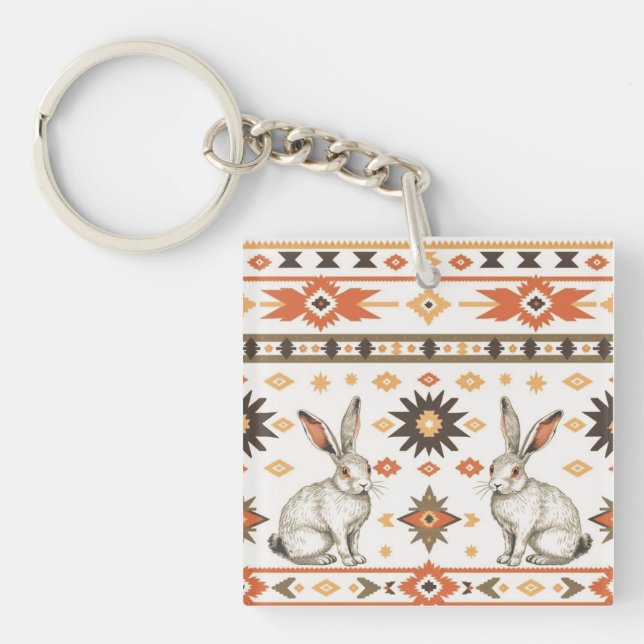 Porte-clefs Hares du désert (Devant)