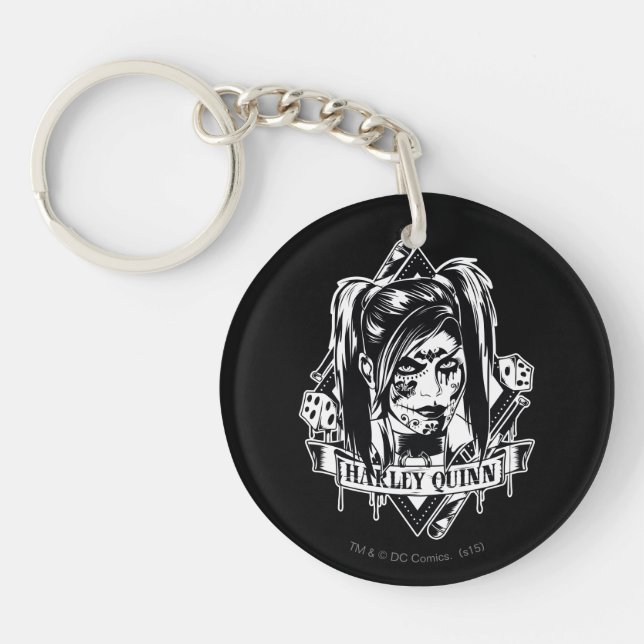Porte-clefs Harley Quinn Badge (Devant)