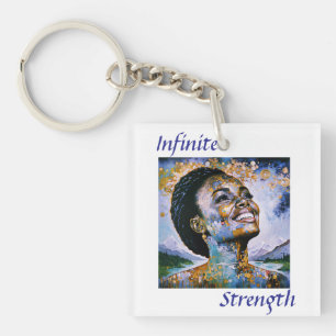 Porte-clefs "Harmonie dans l'or et le ciel"