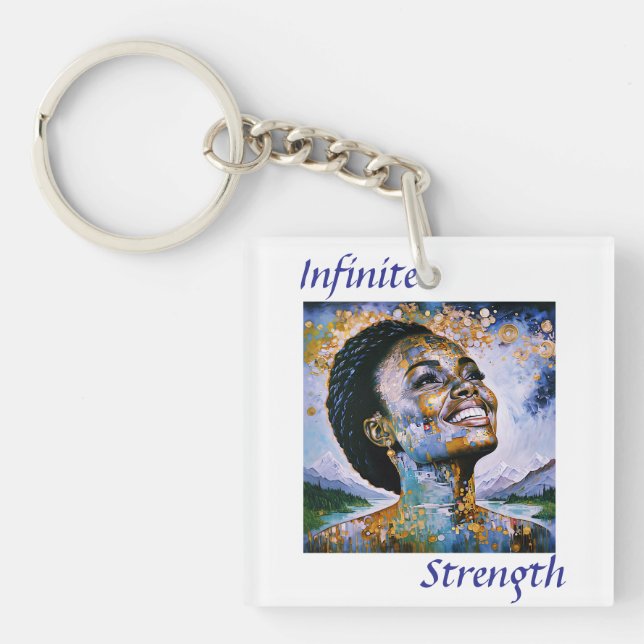 Porte-clefs "Harmonie dans l'or et le ciel" (Devant)