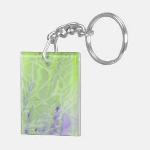 Porte-clefs Harmonie Douce Verte et Lavande