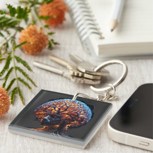 Porte-clefs "Harmonie neuronale : une vision de la clarté et d