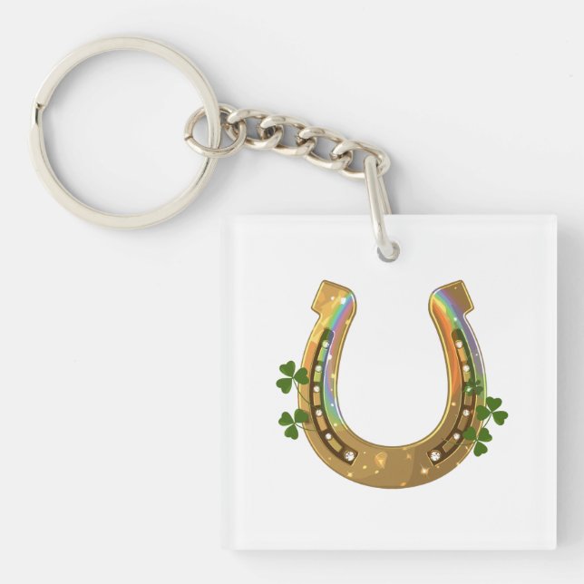 Porte-clefs Harpe Et Trèfles (Devant)