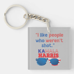 Porte-clefs Harris 2024 Drôle J'aime les gens qui n'ont pas ét