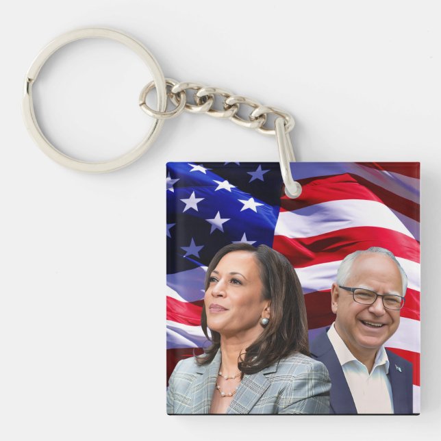 Porte-clefs Harris Waltz 2024 - Kamala Harris Tim Waltz (Devant)
