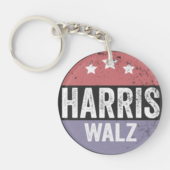 Porte-clefs Harris Walz 2024 Election Kamala Tim Waltz America (Devant)