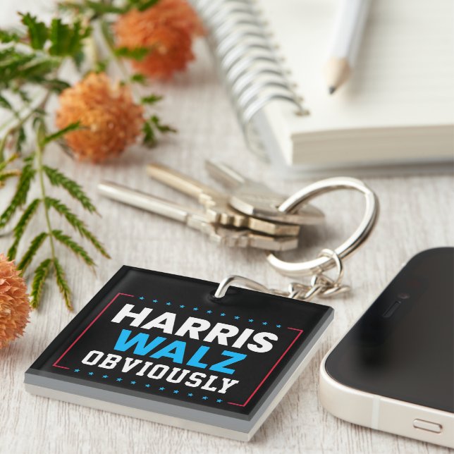 Porte-clefs Harris Walz Évidemment (Devant Droit)