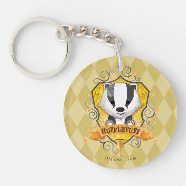 Porte-clefs Harry Potter | Charme HUFFLEPUFF™ Crest (Devant)