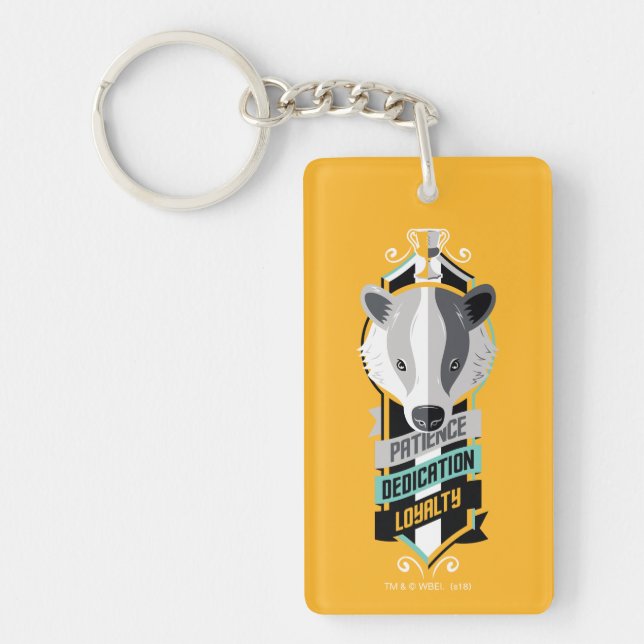 Porte-clefs Harry Potter| HUFFLEPUFF™ House Traits Sigil (Devant)