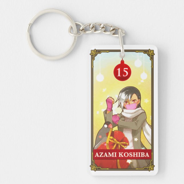 Porte-clefs Hatoful Advent calendar 15: Azami Koshiba (Devant)
