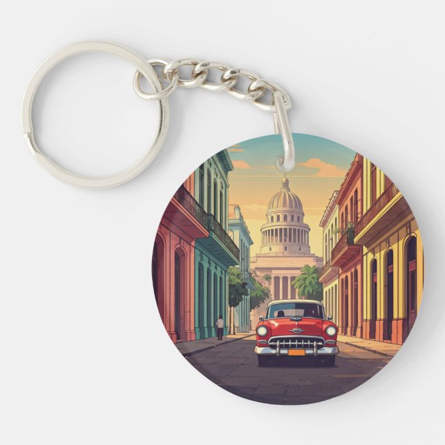 Porte-clefs Havane Cuba (Devant)